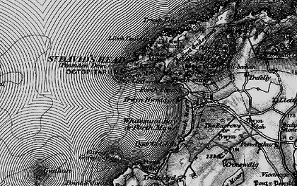 Old map of St Davids Head in 1898