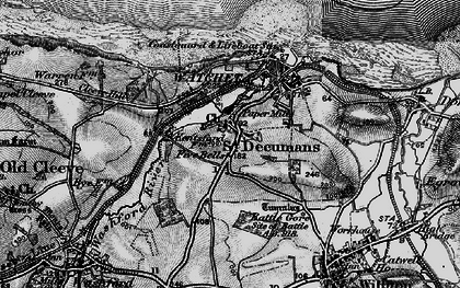Old map of St Decumans in 1898