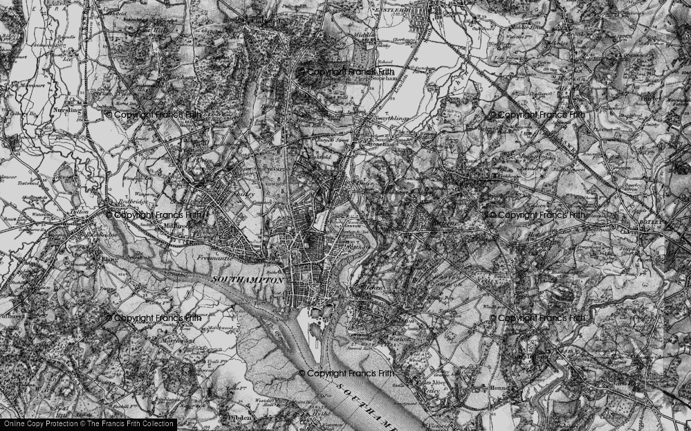 Old Map of St Denys, 1895 in 1895