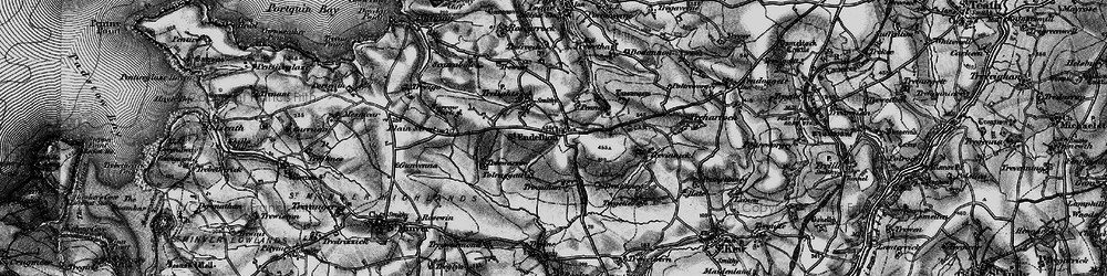 Old map of St Endellion in 1895
