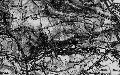 Old map of St Fagans in 1898