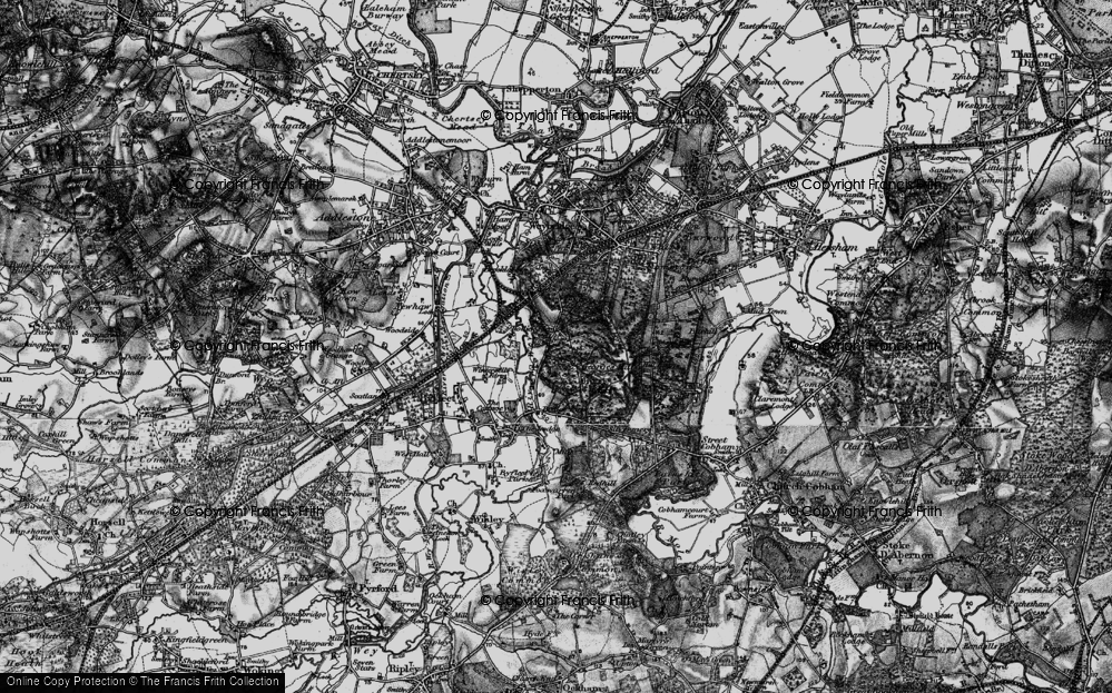 Old Map of St George's Hill, 1896 in 1896