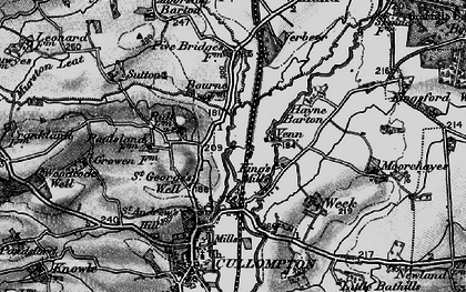 Old map of St George's Well in 1898