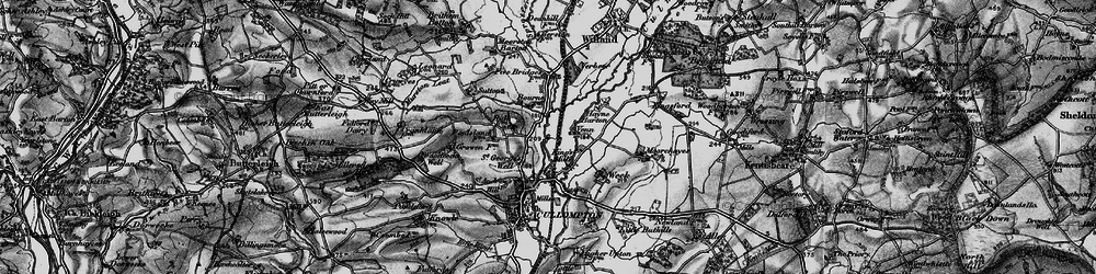 Old map of St George's Well in 1898