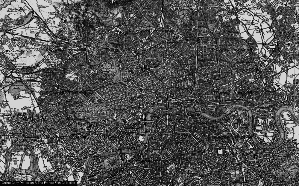 Old Map of St Giles, 1896 in 1896