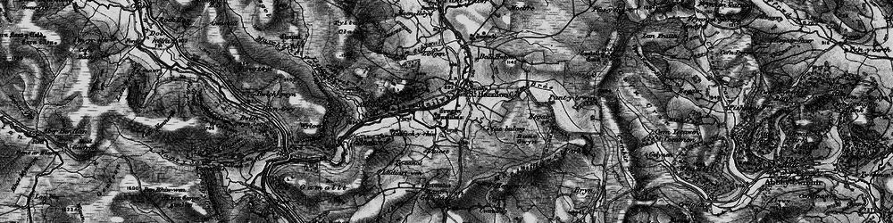 Old map of Banc Gwyn in 1898