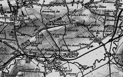 Old map of St Helen Auckland in 1897