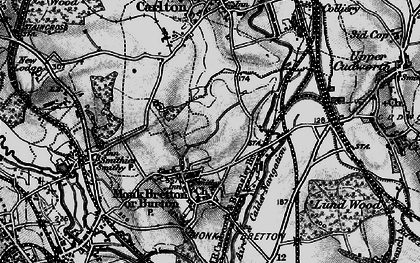 Old map of St Helen's in 1896