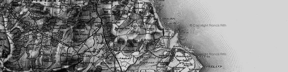 Old map of St Helens in 1895