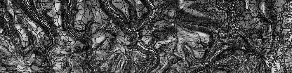 Old map of St Illtyd in 1897