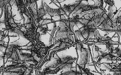 Old map of St Ive in 1895