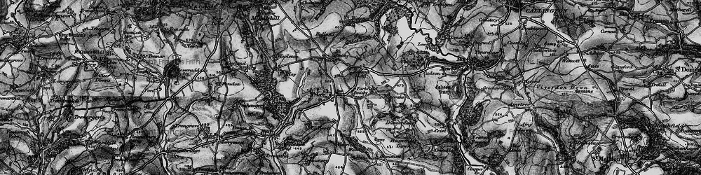 Old map of St Ive Cross in 1896