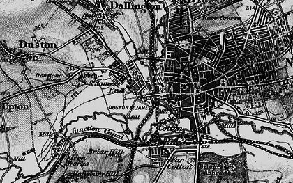Old map of St James's End in 1898