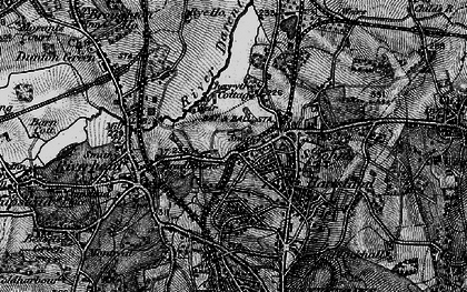 Old map of River Darent in 1895