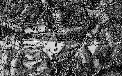 Old map of St John's in 1895