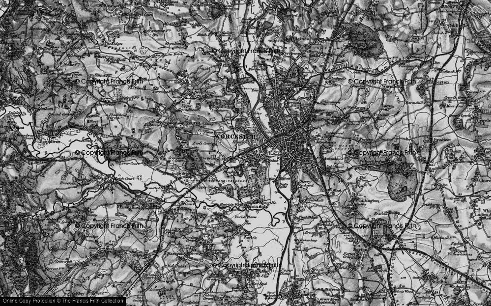 Old Map of St John's, 1898 in 1898