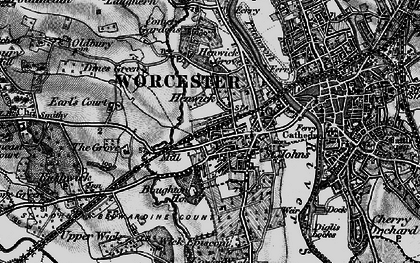 Old map of St John's in 1898
