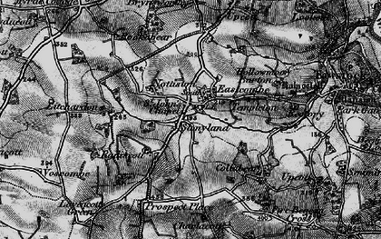 Old map of St John's Chapel in 1898