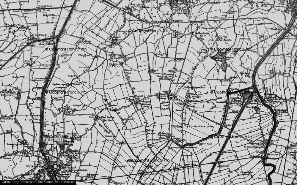 Old Map of St John's Highway, 1893 in 1893