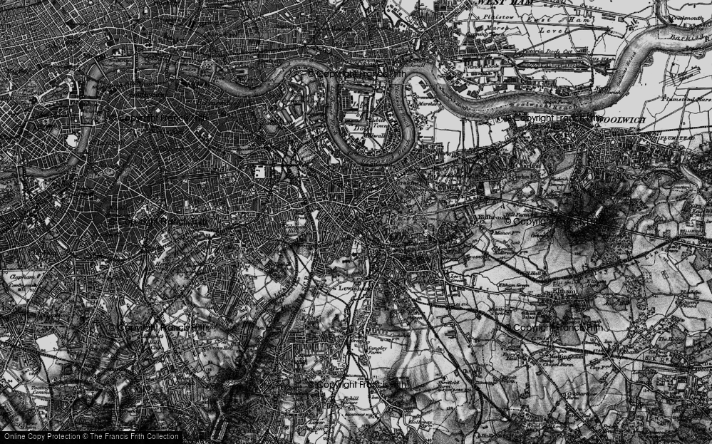 Old Map of St Johns, 1896 in 1896