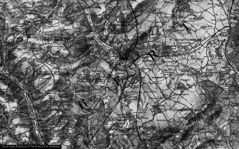 Old Map of St Julians, 1896 in 1896