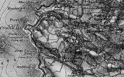 Old map of St Just in 1895