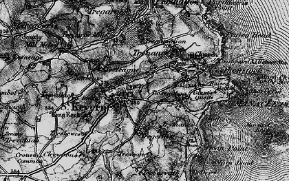 Old map of St Keverne in 1895