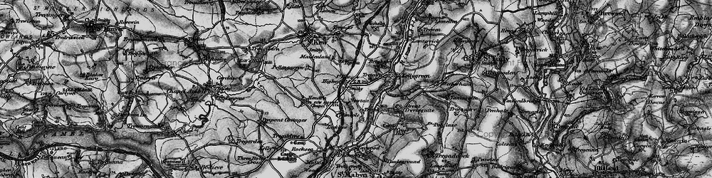 Old map of Benbole in 1895