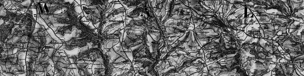 Old map of St Keyne in 1896