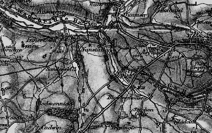 Old map of Laveddon in 1895