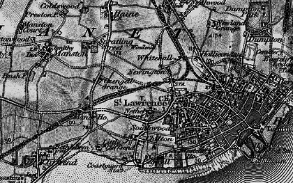 Old map of St Lawrence in 1895