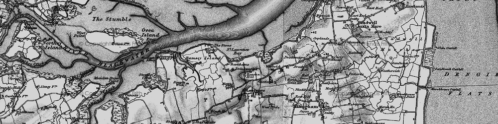 Old map of St Lawrence Bay in 1895