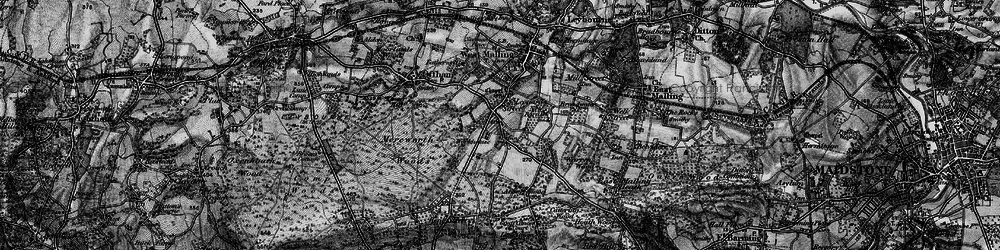 Old map of West Malling Aerodrome in 1895