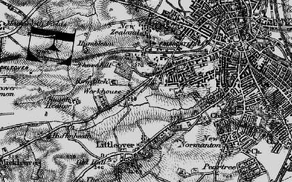Old map of St Luke's in 1895