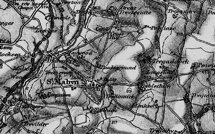 Old map of St Mabyn in 1895