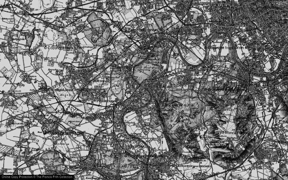 Old Map of St Margarets, 1896 in 1896
