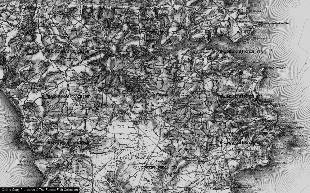 Old Map of St Martin, 1895 in 1895