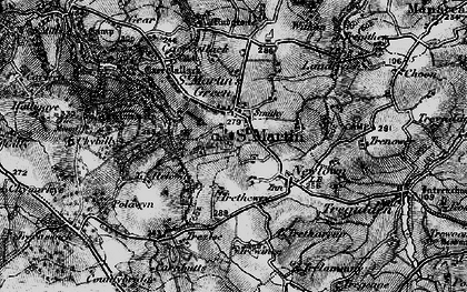 Old map of St Martin in 1895