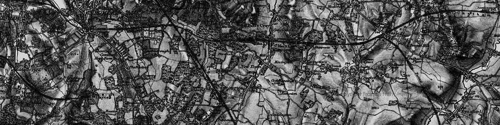 Old map of St Mary Cray in 1895