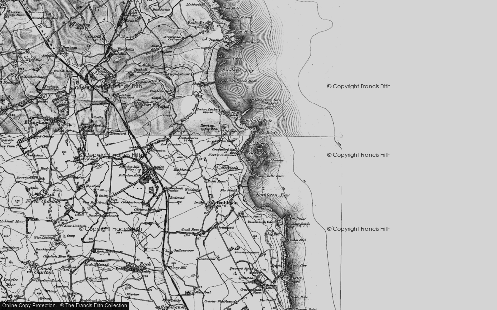 Old Map of St Mary's, 1897 in 1897