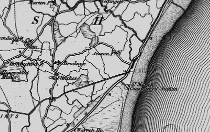 Old map of St Mary's Bay in 1895