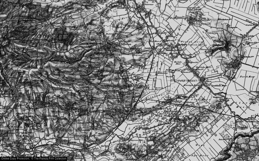 Old Map of St Michael Church, 1898 in 1898