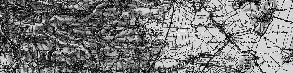 Old map of St Michael Church in 1898