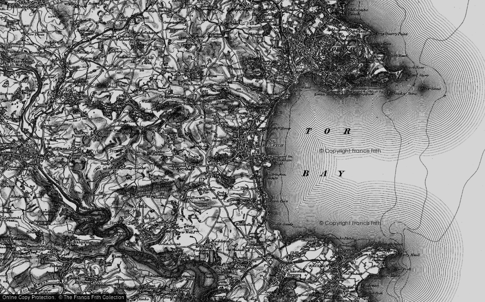 Old Map of Historic Map covering Kirkham Ho in 1898