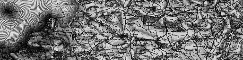 Old map of St Minver in 1895