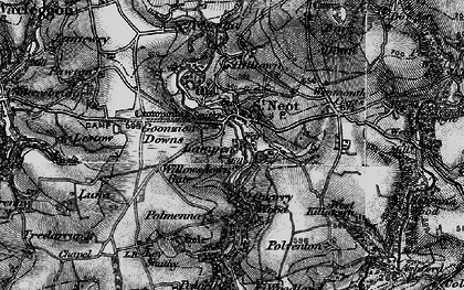 Old map of St Neot in 1895