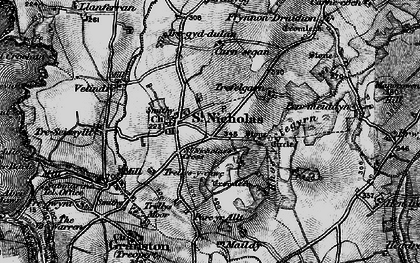 Old map of St Nicholas in 1898