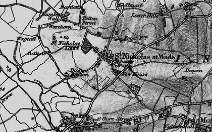 Old map of St Nicholas at Wade in 1894