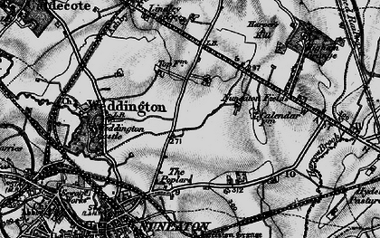 Old map of Lindley Lodge in 1899