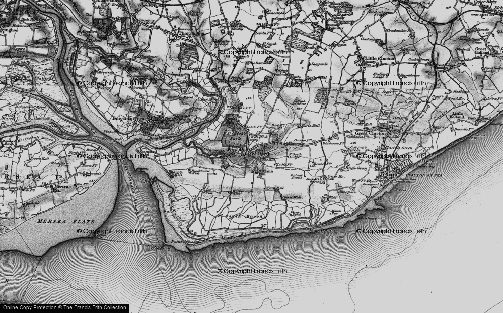 Old Map of St Osyth, 1896 in 1896